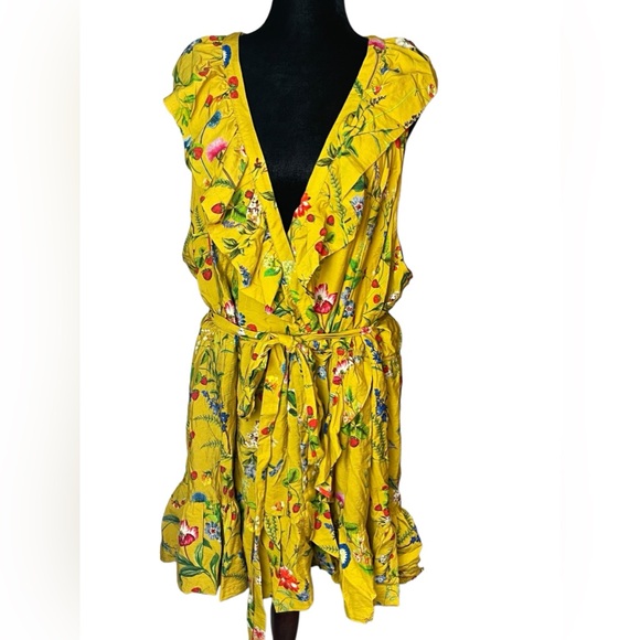 Anthropologie Maeve Floral-Wrap Mini Dress NWT - Picture 11 of 13